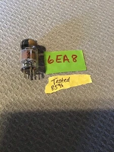 6 EA 8, General Electric, Electron Tube, Tested 85%, No Box - Picture 1 of 2