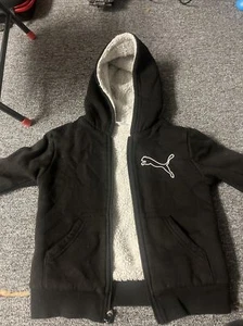 Puma Black Zip Up Sweatshirt Boys 4T - Picture 1 of 3