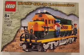 LEGO Trains 10133 Burlington Northern Santa Fe BNSF Locomotive New In Box Sealed