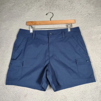 Pantalones Cortos Eddie Bauer Para Mujer 12 Azul 4.5" Entrepierna Bolsillos Carga Exterior Senderismo Nuevos con Etiquetas Foto 1 de 4