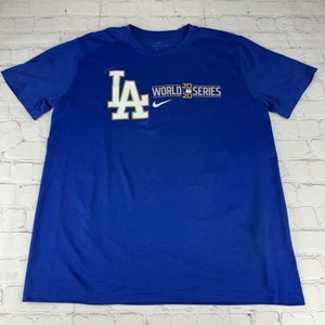 MLB The Nike Tee Los Angeles LA Dodgers 2020 World Series Shirt Size Men's Large - Picture 1 of 10