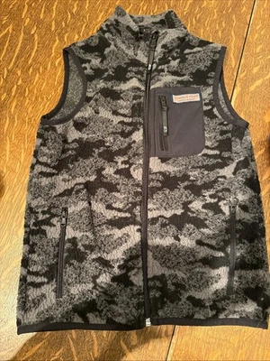 Chaleco polar camuflado Vineyard Vines Sherpa talla juvenil 7 S niños Foto 1 de 4