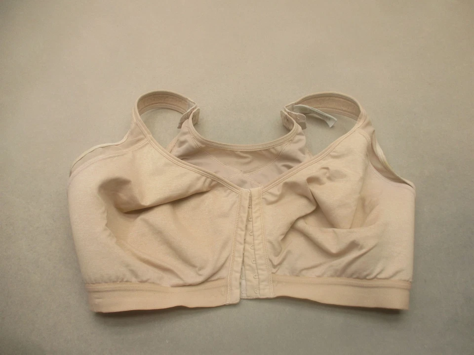 Sutiã feminino 38G Delimira bege sem fio fecho frontal cobertura total 11A - Imagem 1 de 4