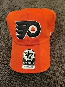 Philadelphia Flyer 47' BRAND Clean Up baseball cap hat embroidered NHL adjustabl - Picture 1 of 6