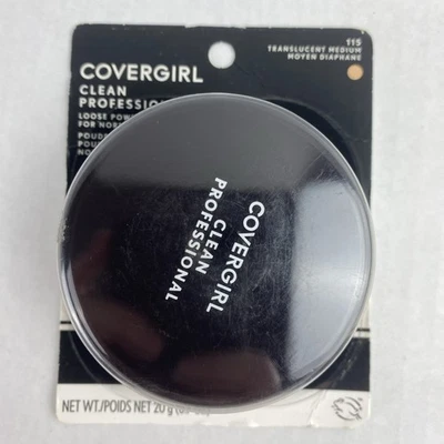 Covergirl Clean Professional Loose Powder 115 TRANSLUCENT MEDIUM Talc NOS NEW - Image 1 of 4