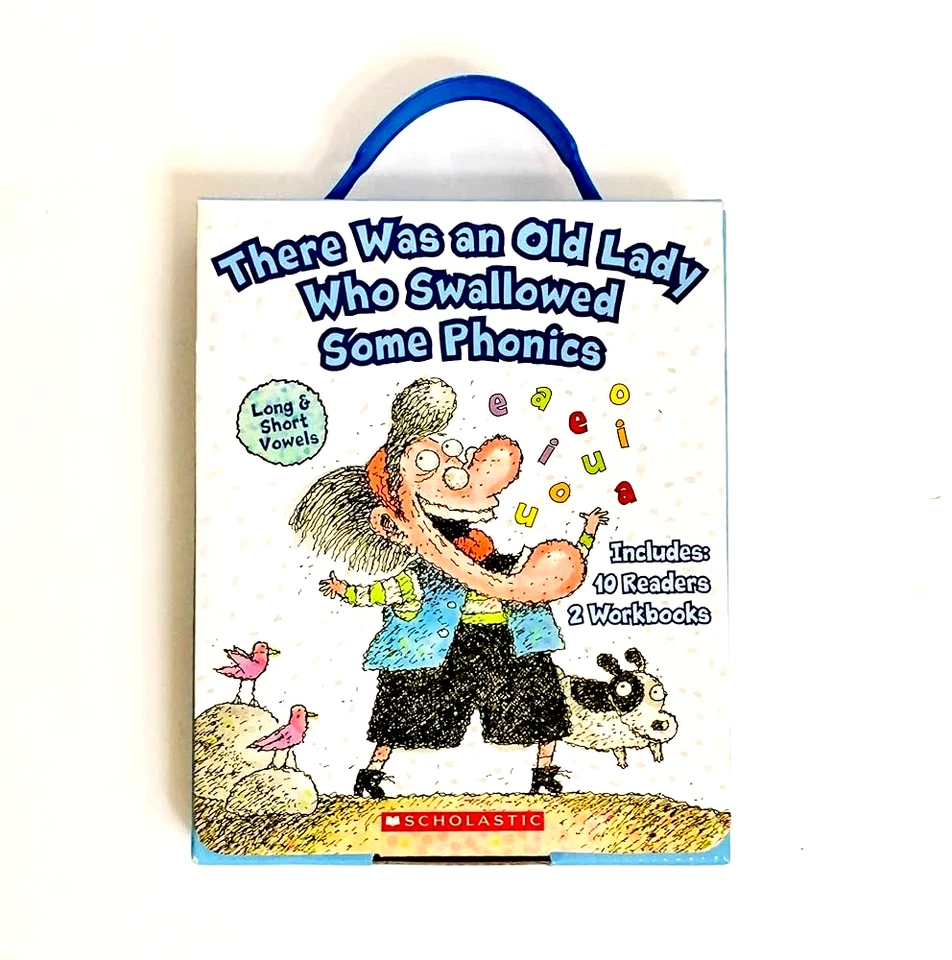 There Was An Old Lady Who Swallowed Some Phonics Children's Books 12 Pack NEW - Image 1 of 1