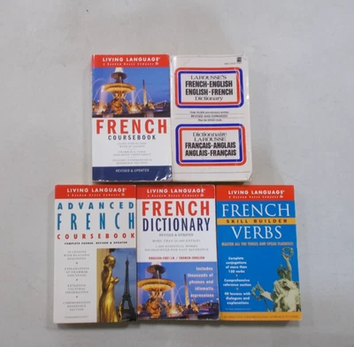 5 FRENCH # PB COURSEBOOK VERBS ADVANCED DICTIONARY ENGLISH LIVING LANGUAGE - Image 1 of 3
