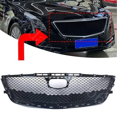 Parrilla superior de radiador de malla delantera ABS negra para Cadillac CT6 2016 2017 2018 Foto 1 de 4
