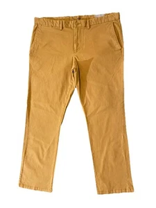 Pantalones chinos Old Navy para hombre 40x32 Ultimate ajustados marrón NUEVOS NUEVOS CON ETIQUETAS Preppy Boat College - Imagen 1 de 14