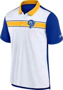 Los Angeles Rams Shirt Polo Nike Dri Fit Retro Throwback NFL Men's M Medium - Picture 1 of 2