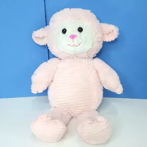 Lamm Schaf Lite rosa weiß Cord Feel Plüschtier 20 Zoll Ostern groß - Bild 1 von 8