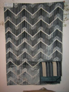 Kravet Couture, Highs and Lows Velvet, Geometric, Remnant, 25" W X 36" L, Steel - Picture 1 of 3
