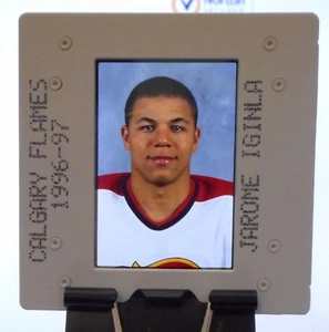 Jarome Iginla Calgary Flames 1996-97 NHL Color Slide Photo Lot M&M - Picture 1 of 4