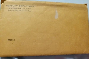 1962 Mint set, envelope opened, coins sealed - Picture 1 of 5