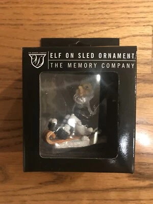 Los Angeles Kings Elf On A Sled Ornament Christmas By The Memory Company NIP - Image 1 of 4