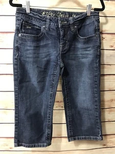 Espirit Denim 94107 Size 29 Dark Wash Capri Crop Jeans Casual Summer Comfort  - Picture 1 of 6