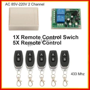 433MHz Funk Universal Garagentor Handsender 5X Fernbedienung + Empfänger AC220V - Bild 1 von 11
