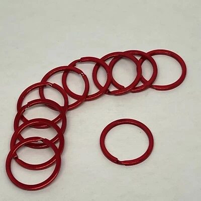 Llaveros divididos ROJOS - Nuevos | Llaveros de color estilo plano y ancho Foto 1 de 4