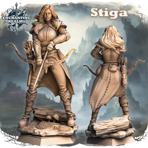 Dungeons & Dragons Playable Character Female Human Stiga - Ranger, Archer - Picture 1 of 1