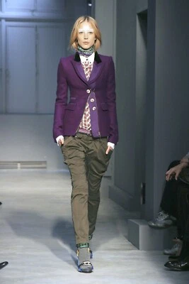 VINTAGE Balenciaga schoolboy blazer jacket coat top F/W 2007 RTW 100% wool NWOT — 第 1/4 张图片