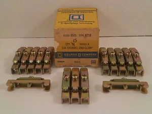 SQUARE D * BOX OF 15 * DIN KANAL ENDKLEMMEN 8501 NT10 *NEUER ÜBERSCHUSS* - Bild 1 von 5