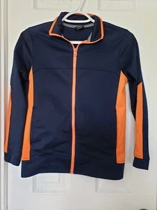 Athletic Works Boys Blue Zip Front Jacket Large (10) Husky 100% Polyester - Picture 1 of 5