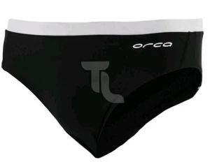 Orca Core Brief DVS4 Herren Schwimmhose NEU Badehose schwarz weiß - Bild 1 von 2