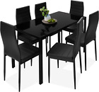 Best Choice Products 7-Piece Glass Dining Set, Modern Kitchen Table Furniture fo
