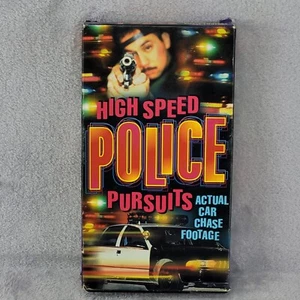 High Speed Police Pursuits VHS 1997 Actual Car Chase Footage Rare TESTED - Picture 1 of 10