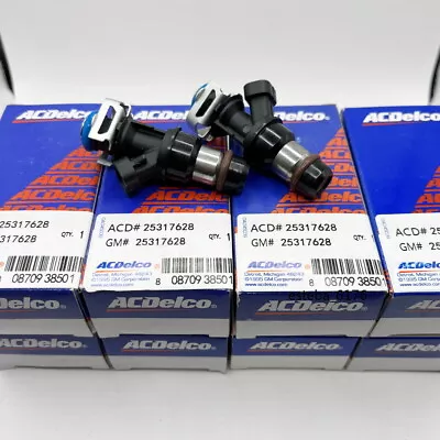 New Set of 8PCS OEM 25317628 Fuel Injector for Buick Cadillac Chevrolet Sierra - Image 1 of 4
