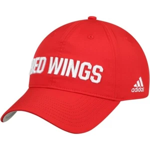 Detroit Red Wings Adidas Red Coach Slouch Adjustable Dad Hat - Picture 1 of 3
