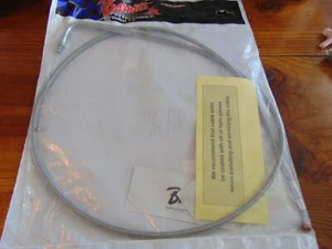 Harley Davidson 90-95 Electra Glide stainless idle cable +6" 102-30-40008 - Picture 1 of 2