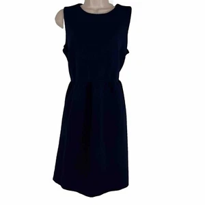 Daisy Fuentes Sheath Dress Women's Large Sleeveless Above Knee Navy Blue Stretch - Picture 1 of 11