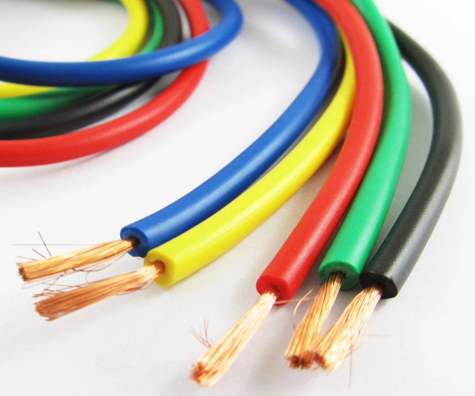 1 Set 5 Colors 1M 3.3Ft 16AWG Heatproof/Low Resistence Soft Silicon Wire Cable - Image 1 of 4