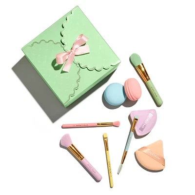 Spectrum Patisserie Macaroon Makeup Brush, Sponge & Puff 9 pc Set - Image 1 of 3