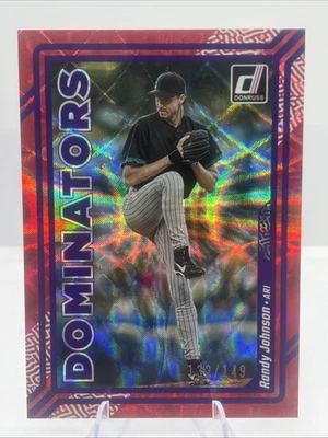 2023 Panini Donruss Dominators Red /149 Randy Johnson #D11 HOF - Image 1 of 2