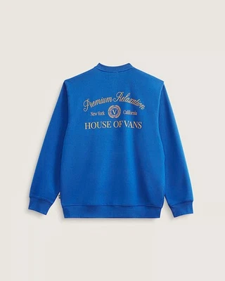 Vans Outdoor Relaxation Crew Sweatshirt Sz: medium Color: true Blue   NWT - Image 1 of 4