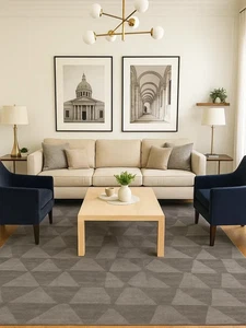 hand-tufted from premium-quality wool, this rug offers a perfect blend - Picture 1 of 3