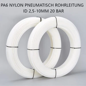 PA6 Nylon Pneumatisch Rohrleitung Luftschlauch Benzinschlauch ID 2,5-10mm 20 BAR - Picture 1 of 11