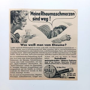 1955 Spalt Schmerztabletten Werbeanzeige Werbung Reklame Advertising - Picture 1 of 1