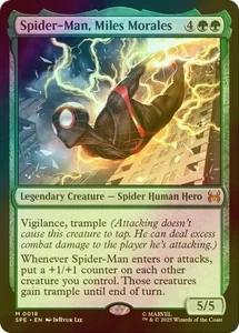 MTG FOIL Spider-Man, Miles Morales English SPE Near Mint - Picture 1 of 1