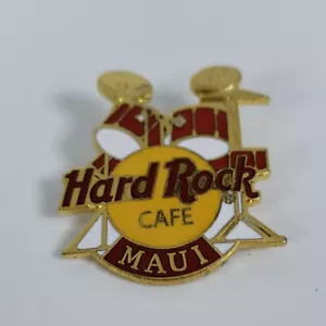 Hard Rock Cafe MAUI 1990s Red & White DRUM KIT PIN DRUMS Hawaii - Bild 1 von 5