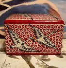 Lacquerware Playing Card Box With 2 Decks Of Cards Cranes Design Made In India