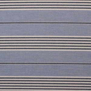 BALLARD DESIGNS DADE BLUE SUNBRELLA PERFORMANCE STRIPED FABRIC 1.5 YARDS 54"W - Picture 1 of 6