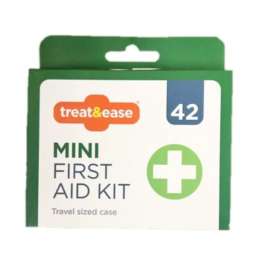 42pcs Mini First Aid Kit Medical Box Travel-Sized Plasters Emergency Health Care - Image 1 of 4
