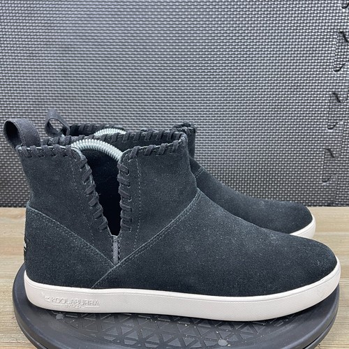 Scarpe Koolaburra by UGG donna 8 Rylee moda stivale medio scamosciato nero casual