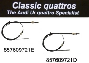 NEU HANDBREMSSEILE AUDI UR QUATTRO TURBO-COUPE QUATTRO 857609721D 857609721E - Bild 1 von 1