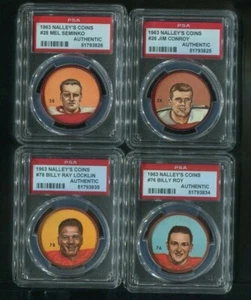 1963 Nalleys Football Coin 78 Billy Ray Locklin MINT - Picture 1 of 2