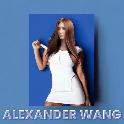 Abito bodycon ponte da donna Alexander Wang senza maniche ritagliato bianco avorio taglia 0