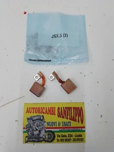 COPPIA SPAZZOLE MOTORINO D'AVVIAMENTO PER FIAT 500 600 126 127 REGATA RITMO JSX5 - Foto 1 di 5